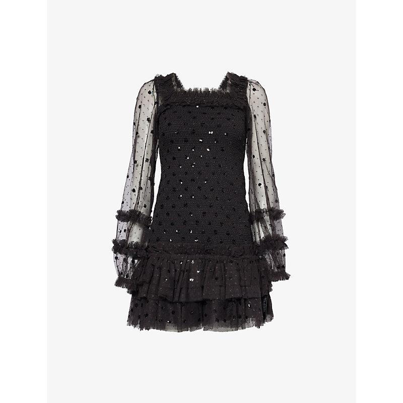 Polka dot sequin dress 2025