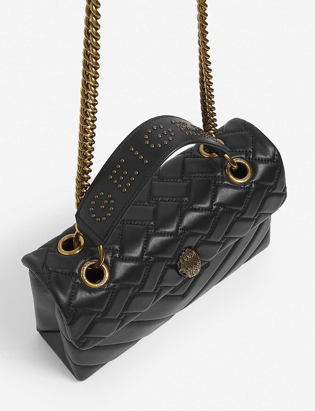 Kurt Geiger Kensington Leather Shoulder Bag in Black Lyst