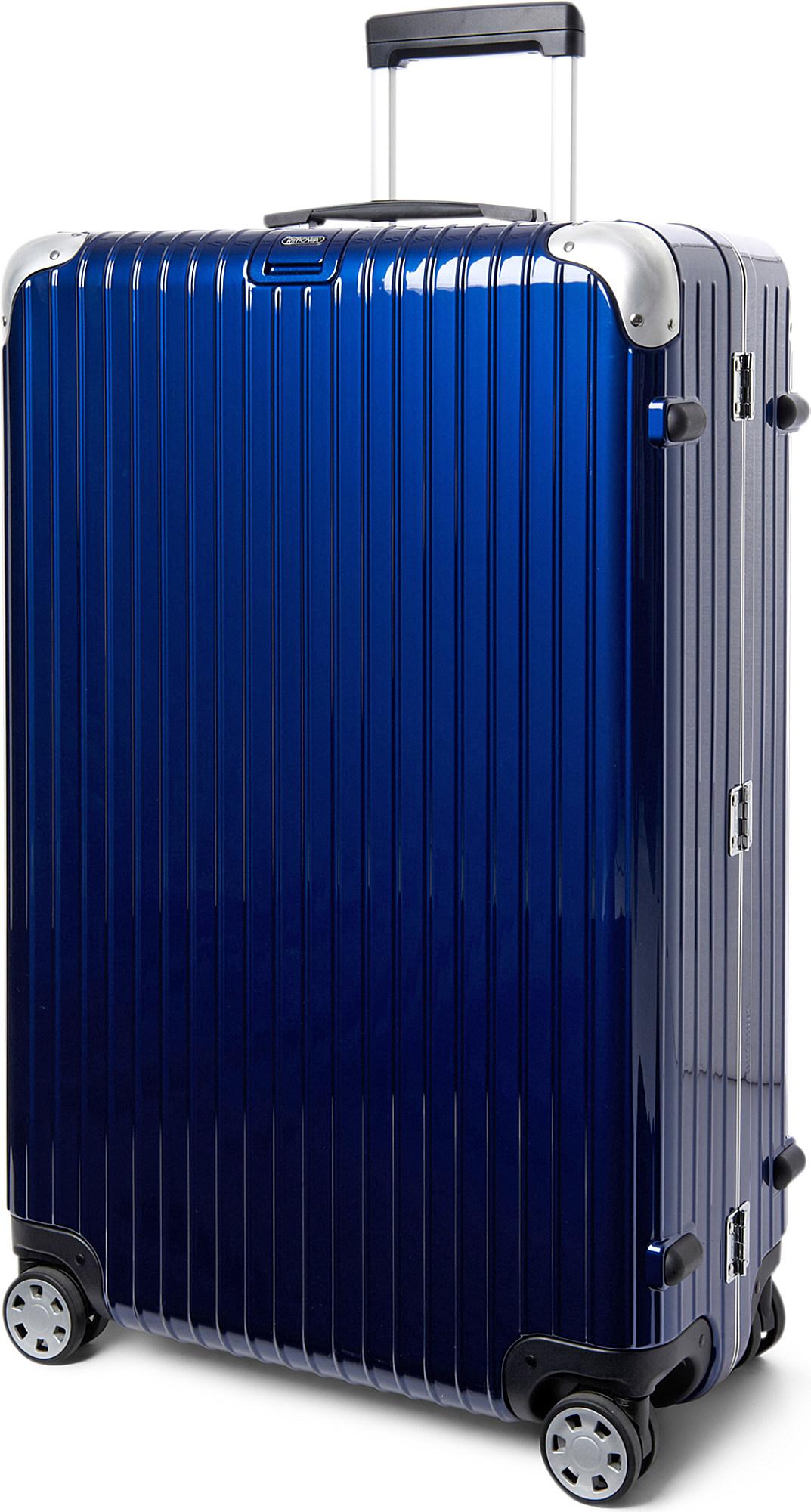 rimowa blue luggage