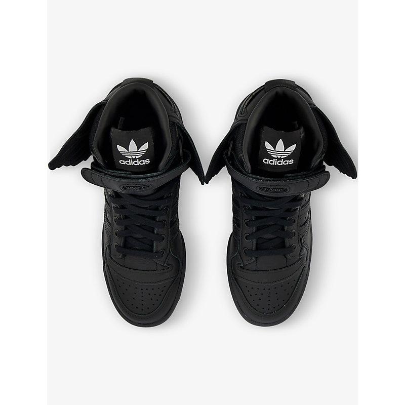 adidas X Jeremy Scott New Wings Leather High-top Trainers in Black for Men  | Lyst