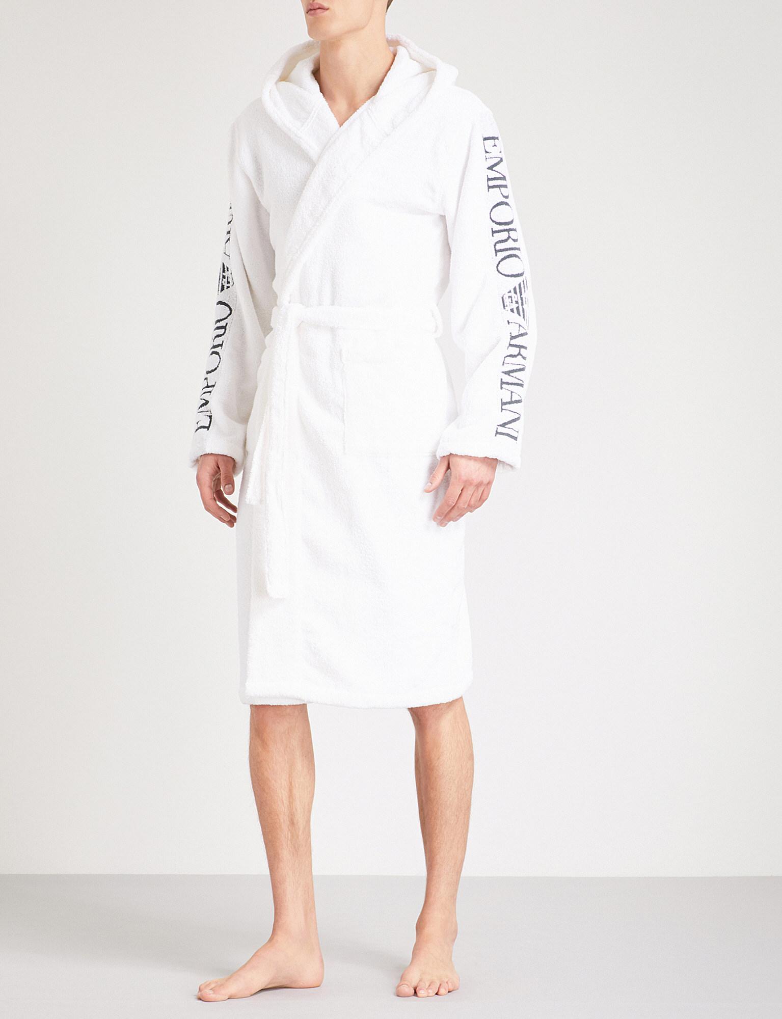 Hooded Towelling Dressing Gown 