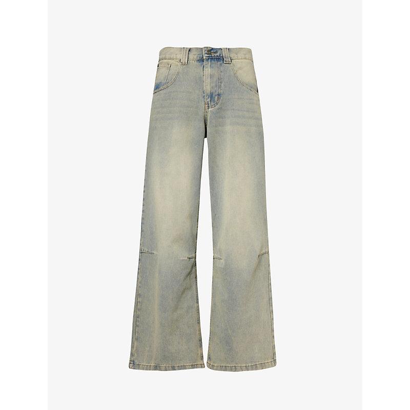 Jaded London Colossus Brand-Appliquéd Relaxed-Fit Jeans in Jaded London Colossus Brand-Appliquéd Relaxed-Fit Jeans in