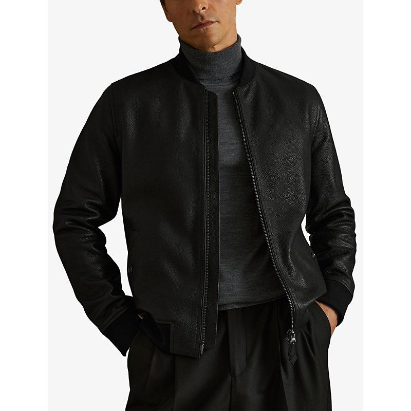 Reiss hudson leather jacket outlet