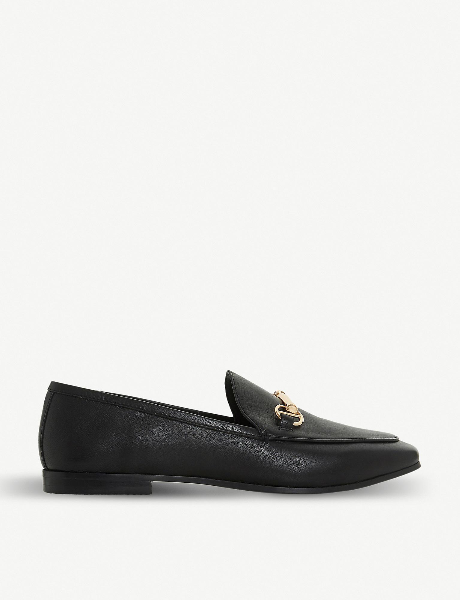 Dune Guiltt Snaffle Trim Leather Loafers in Black-Leather (Black) - Lyst