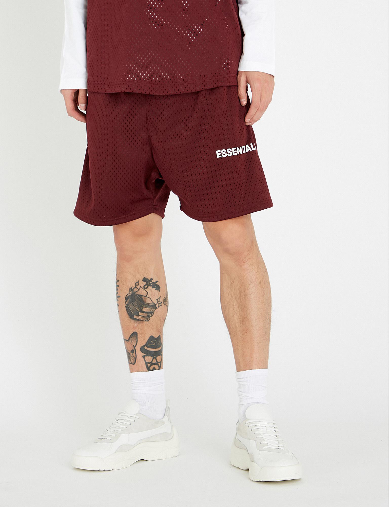 fear of god essentials mesh shorts