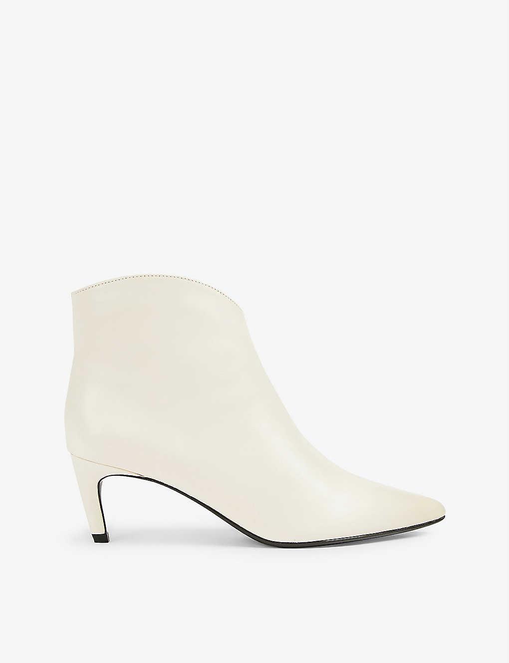 Ted Baker Galiana Stiletto Leather Ankle Boots in Natural | Lyst