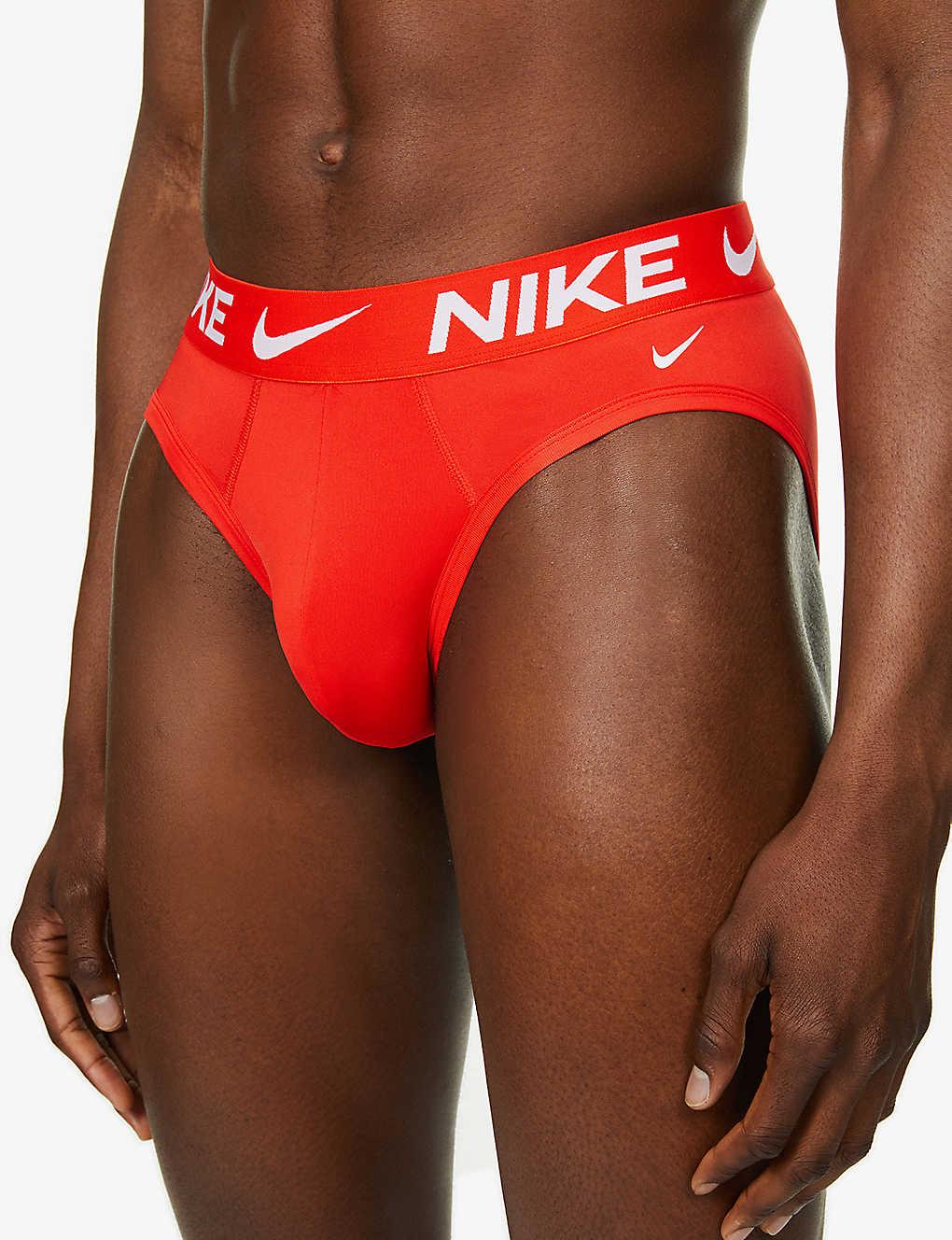 Nike Essential Stretch-jersey Briefs Pack Of Three in Men |