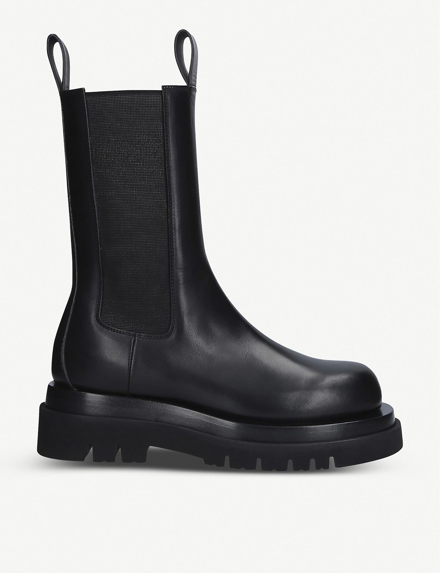 Bottega Veneta Leather Chelsea Boots in Black - Save 37% | Lyst