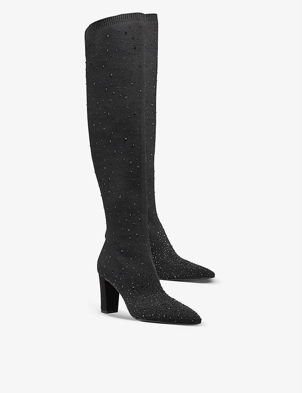 knee high fleece lined boots