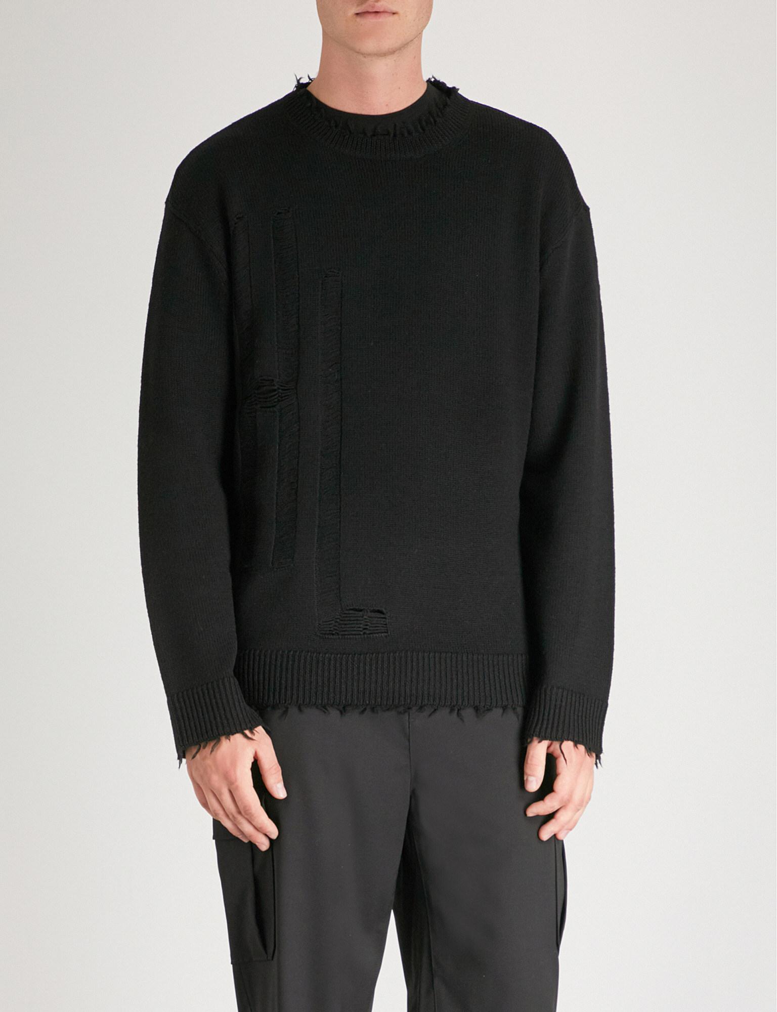 helmut lang black sweater