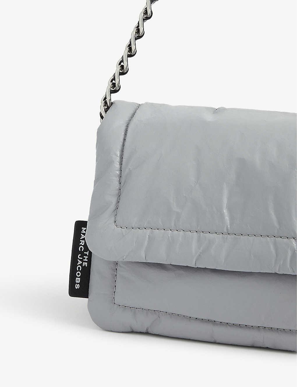 Marc Jacobs Mini The Pillow J Marc Leather Shoulder Bag In Bubblegum