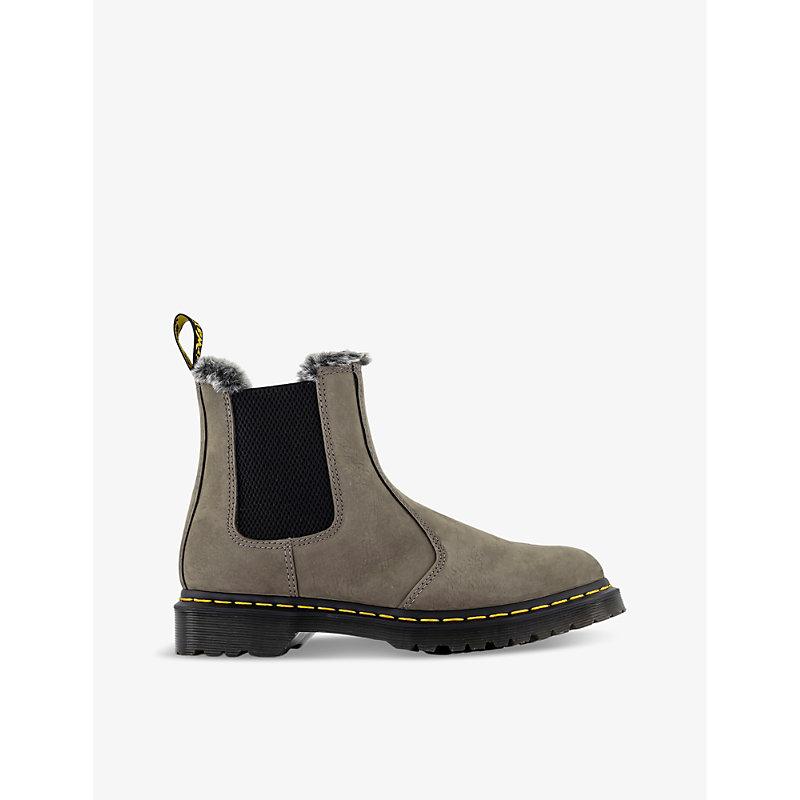 Dr martens fur hot sale lined chelsea boots black