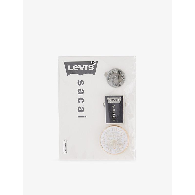 sacai - 新品 sacai x LEVI&#39;S Pins (Set of 6) Silver sacai LEVI'S Pins silver 限定ピンズリーバイス