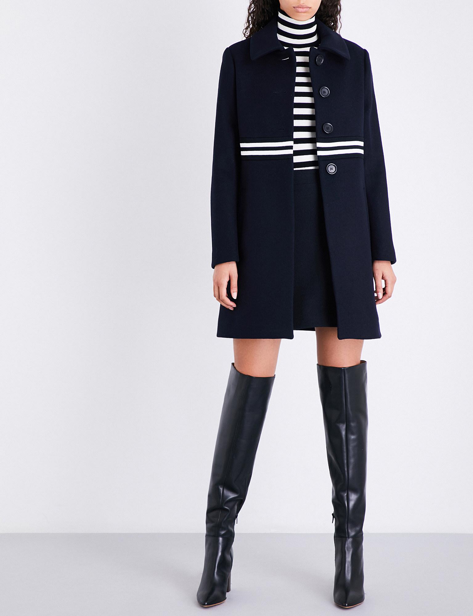 maje navy coat