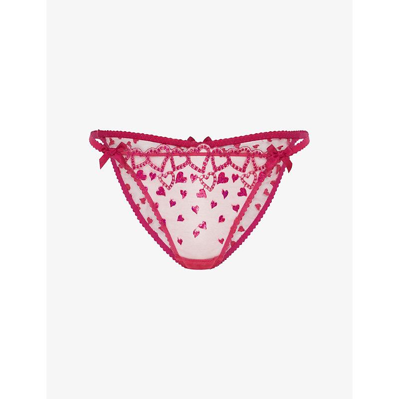 Short En Soie Agent Provocateur Blush Gisele - Taille 8 (FR 36) - Échantillon/Neuf Avec Défauts