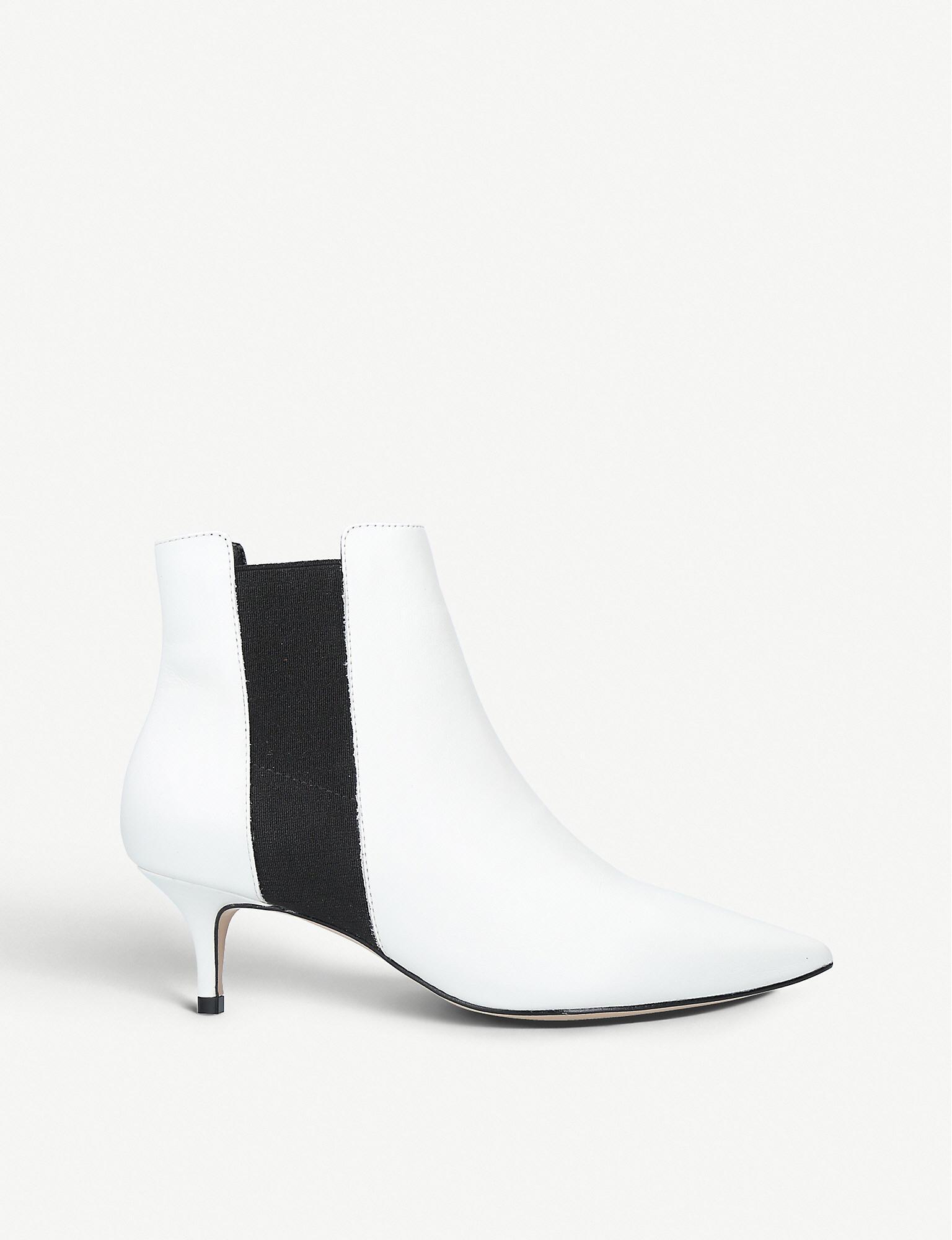aldo white ankle boots