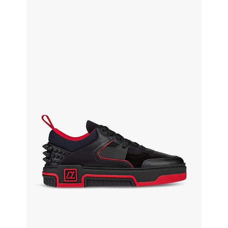Christian Louboutin Astroloubi Leather Low Top Trainers in Black for Men Lyst Canada