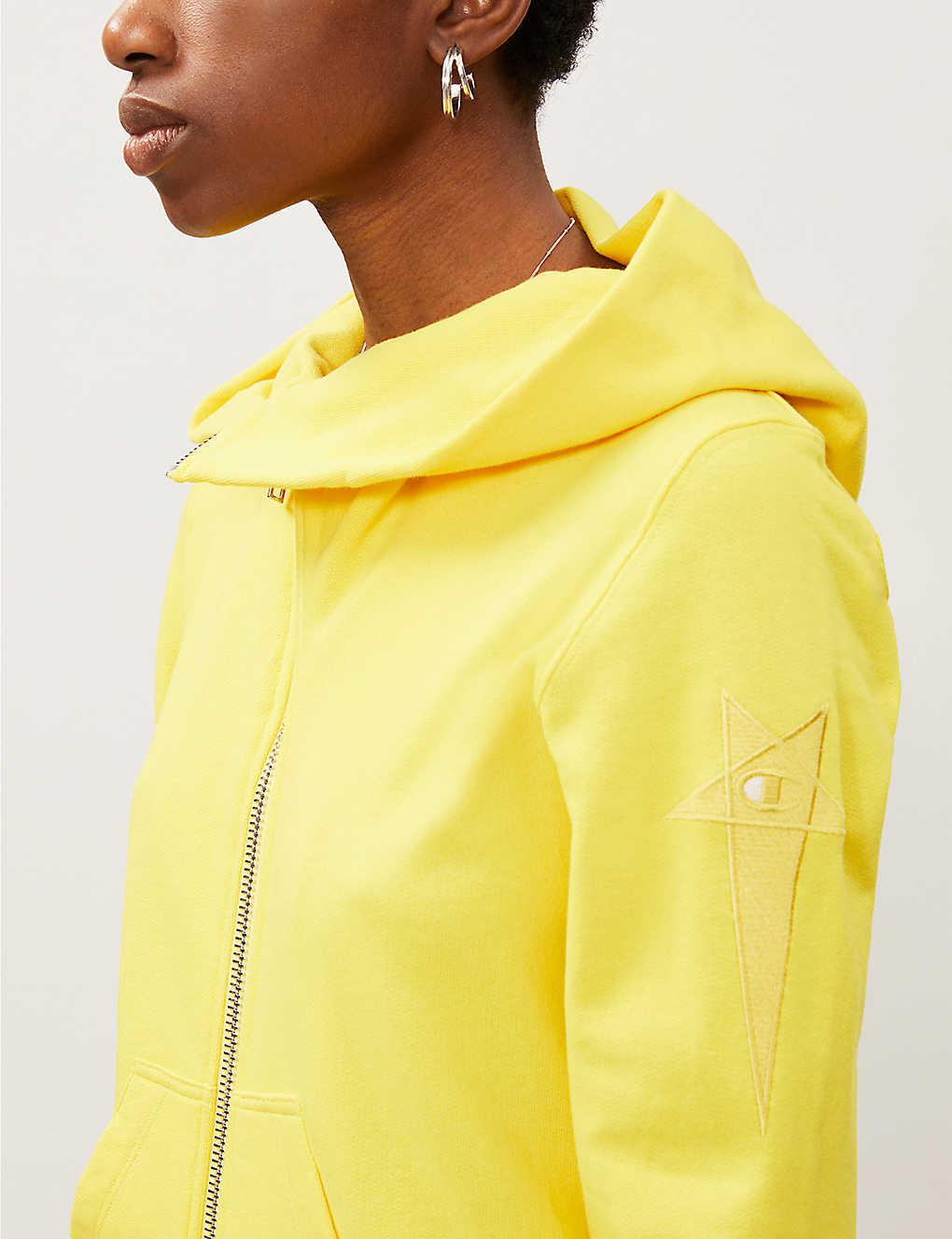 Rick Owens X Champion Logo-embroidered Cotton-blend Jersey Hoody ...