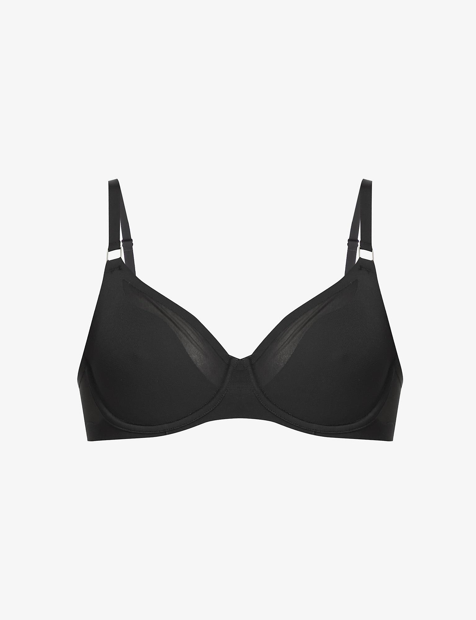Chantelle Synthetic Pure Light Underwired Stretch-woven Bra in Black ...