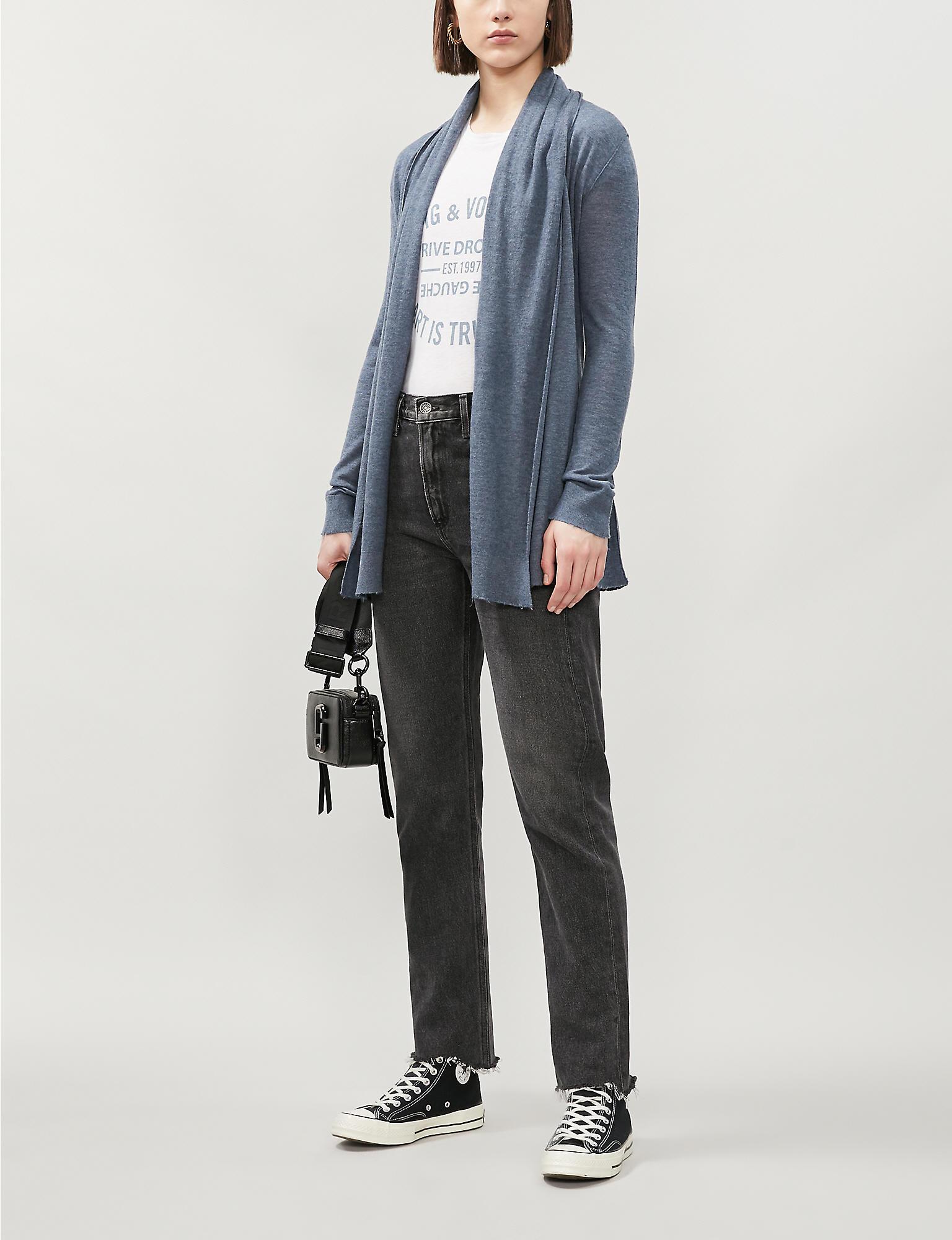 Zadig & Voltaire Rona Cashmere Cardigan - Lyst