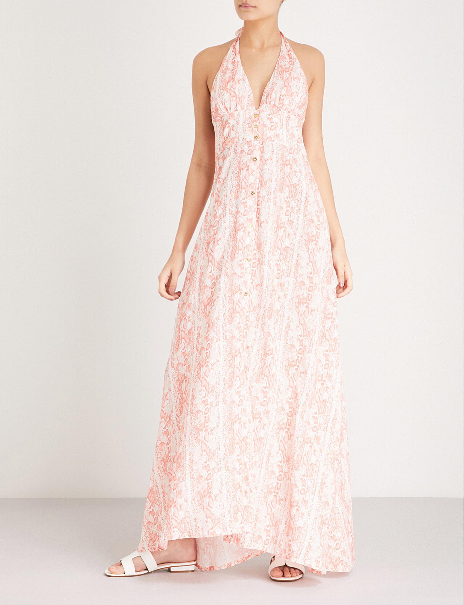 Heidi Klein Montserrat Woven Maxi Dress in Print (Pink) - Lyst