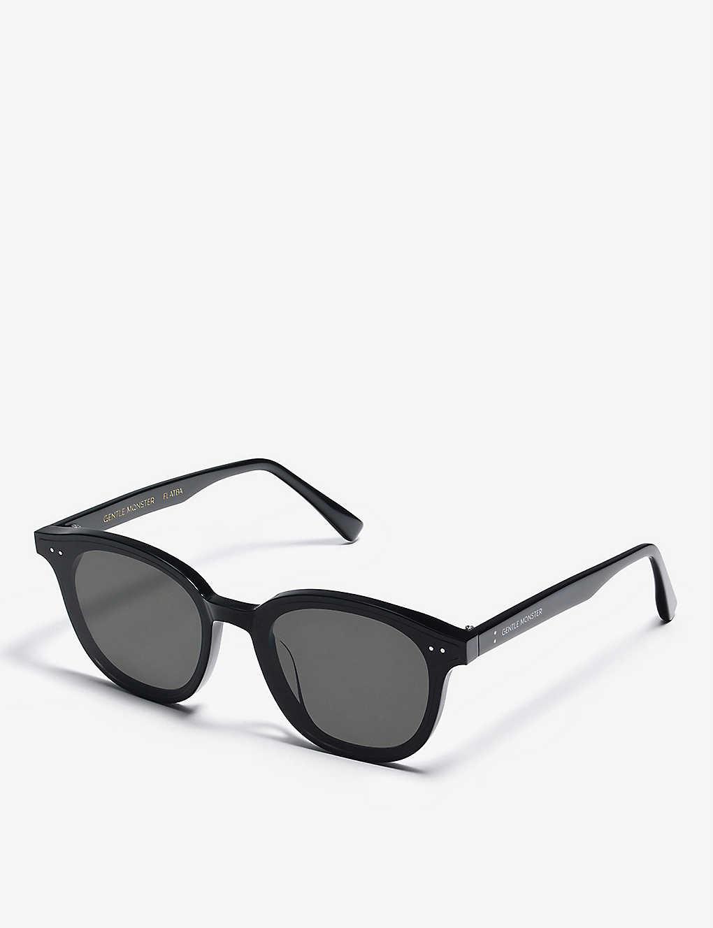 Gentle Monster Womens Black/grey Lens Lang-01 Flatba Acetate Square-frame  Sunglasses 1size | Lyst