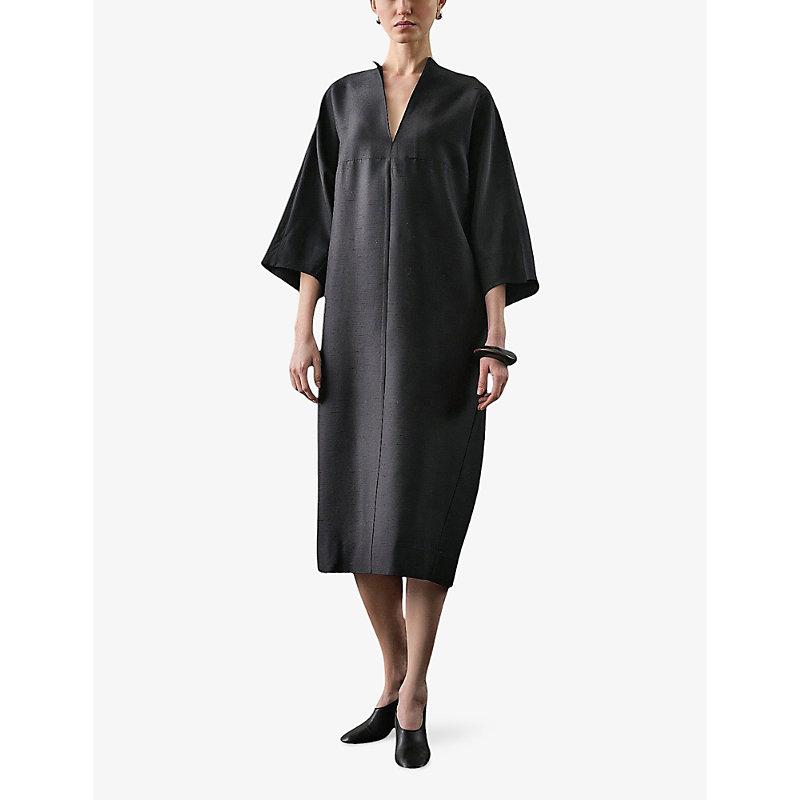 Wool Cocoon Midi Dress Designer Cocoon Dresses For Women Up To 66