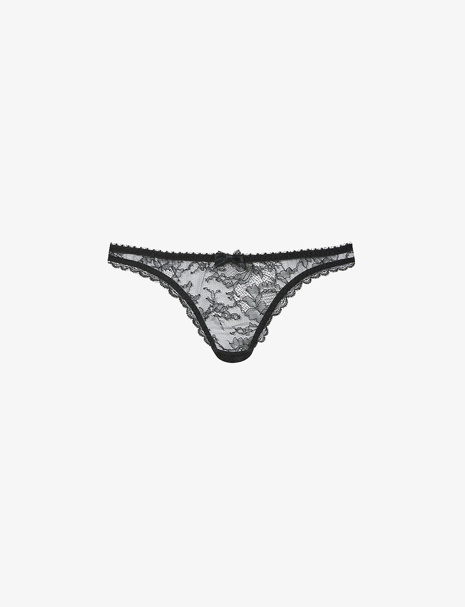 Lacy Thong in Black  By Agent Provocateur