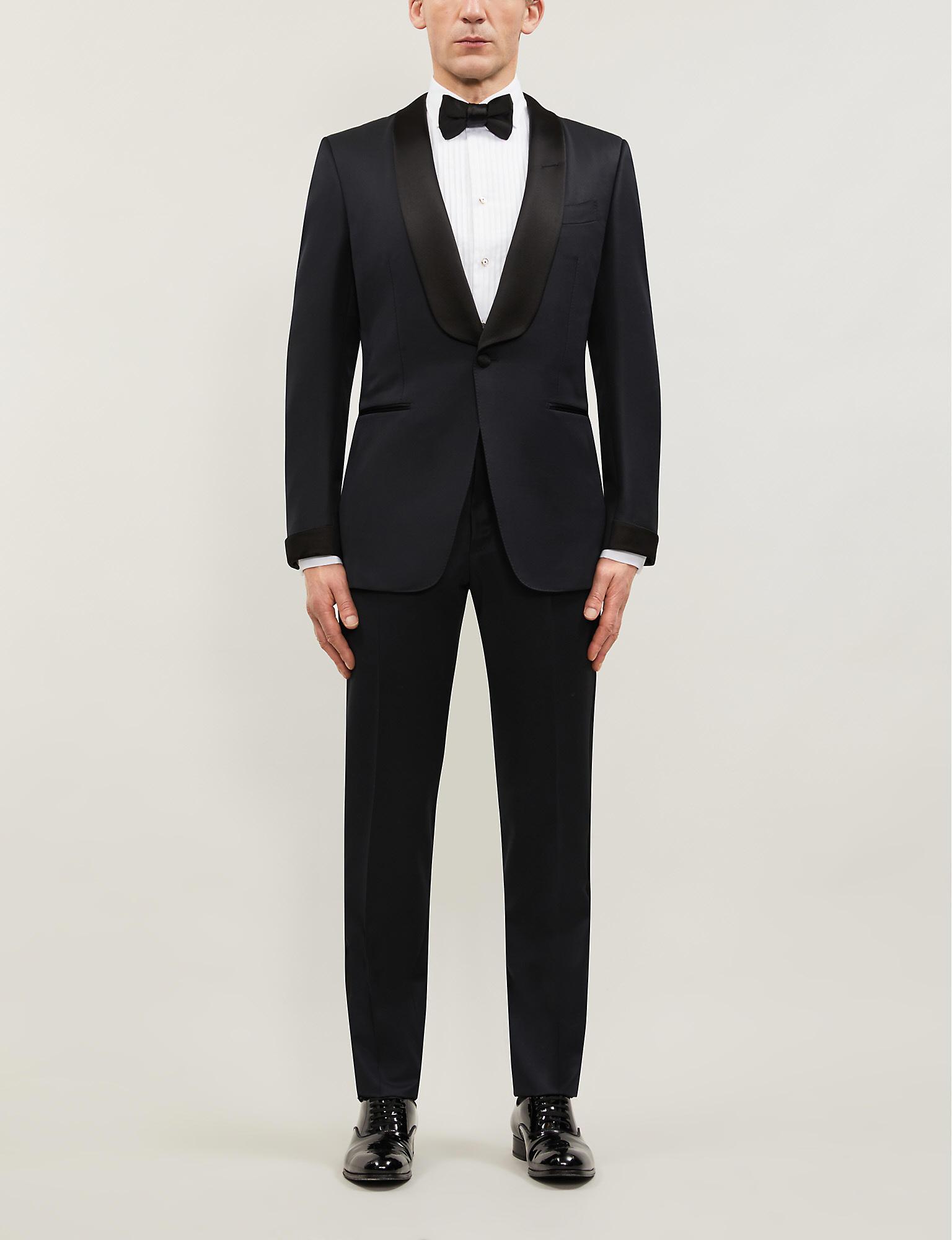 Tom Ford Classic-fit Wool And Mohair-blend Tuxedo in Black for Men | Lyst