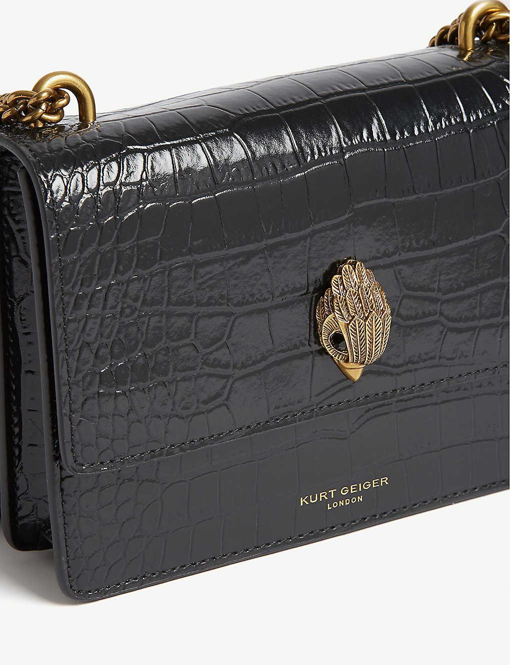 kurt geiger denny black croc