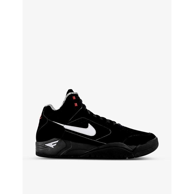 Nike Air Flight Lite Ii Mid-top Leather Trainers in Black for Men | Lyst