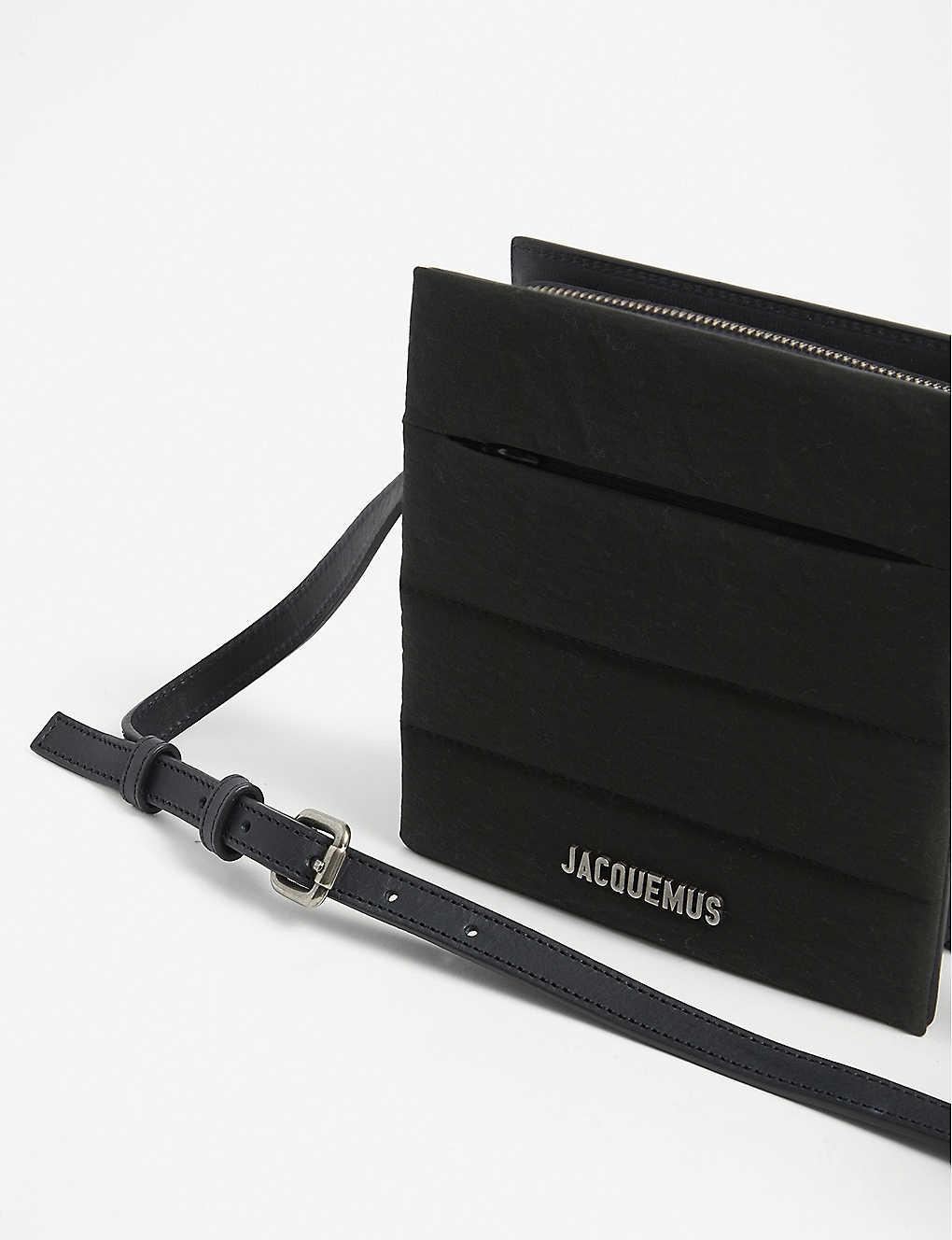 Jacquemus Le Carre Leather Crossbody Bag in Black for Men Lyst