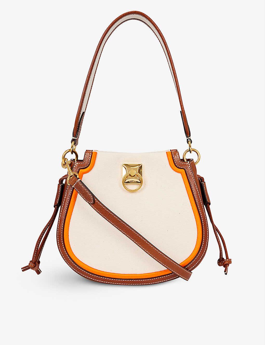 Mulberry Iris Mini Canvas And Leather Crossbody Bag Lyst