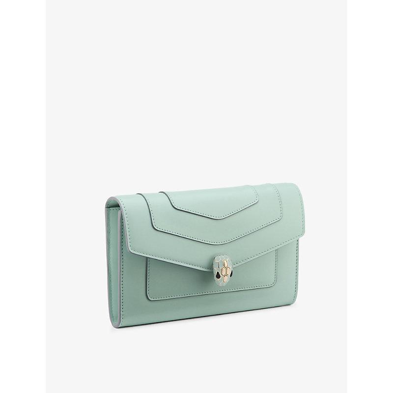 BVLGARI Serpenti Forever Leather Wallet in Green Lyst Canada