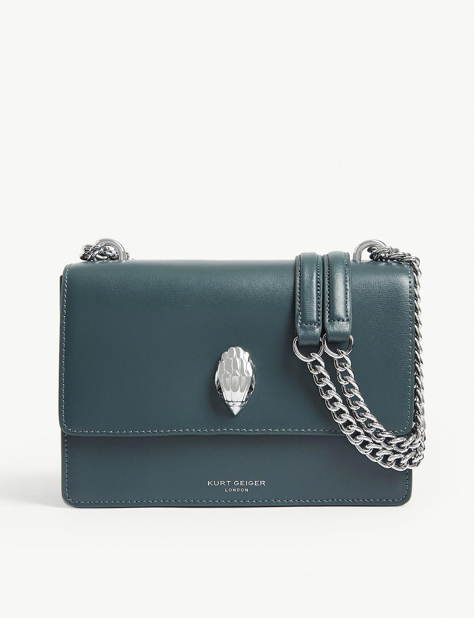 Kurt Geiger Shoreditch Leather Crossbody Bag in Teal (Blue) Lyst