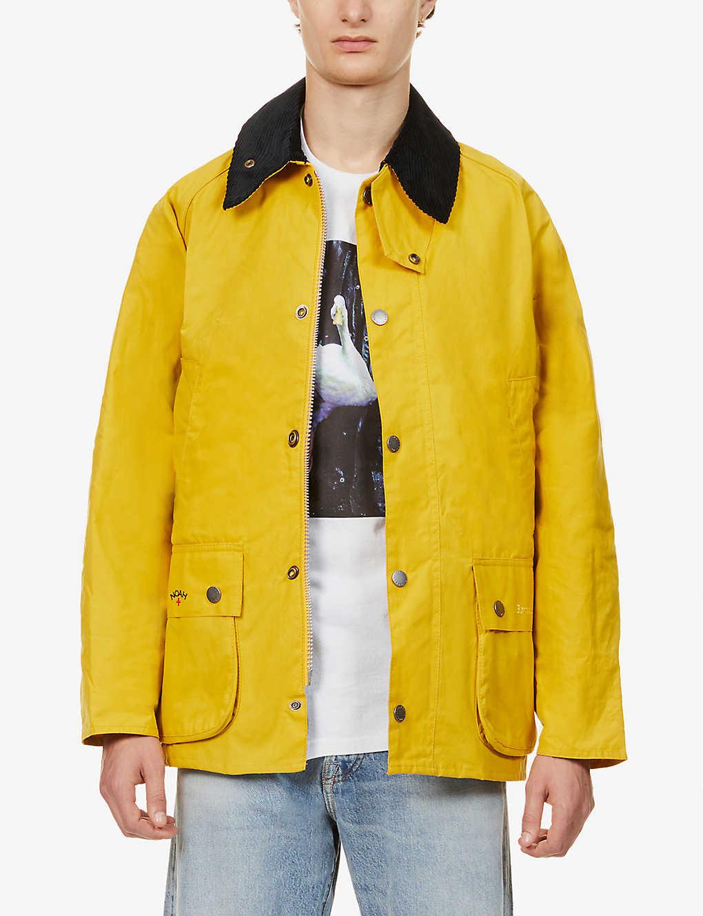 Barbour X Noah Bedale Corduroy-collar Ashell Jacket in Yellow for Men - Lyst
