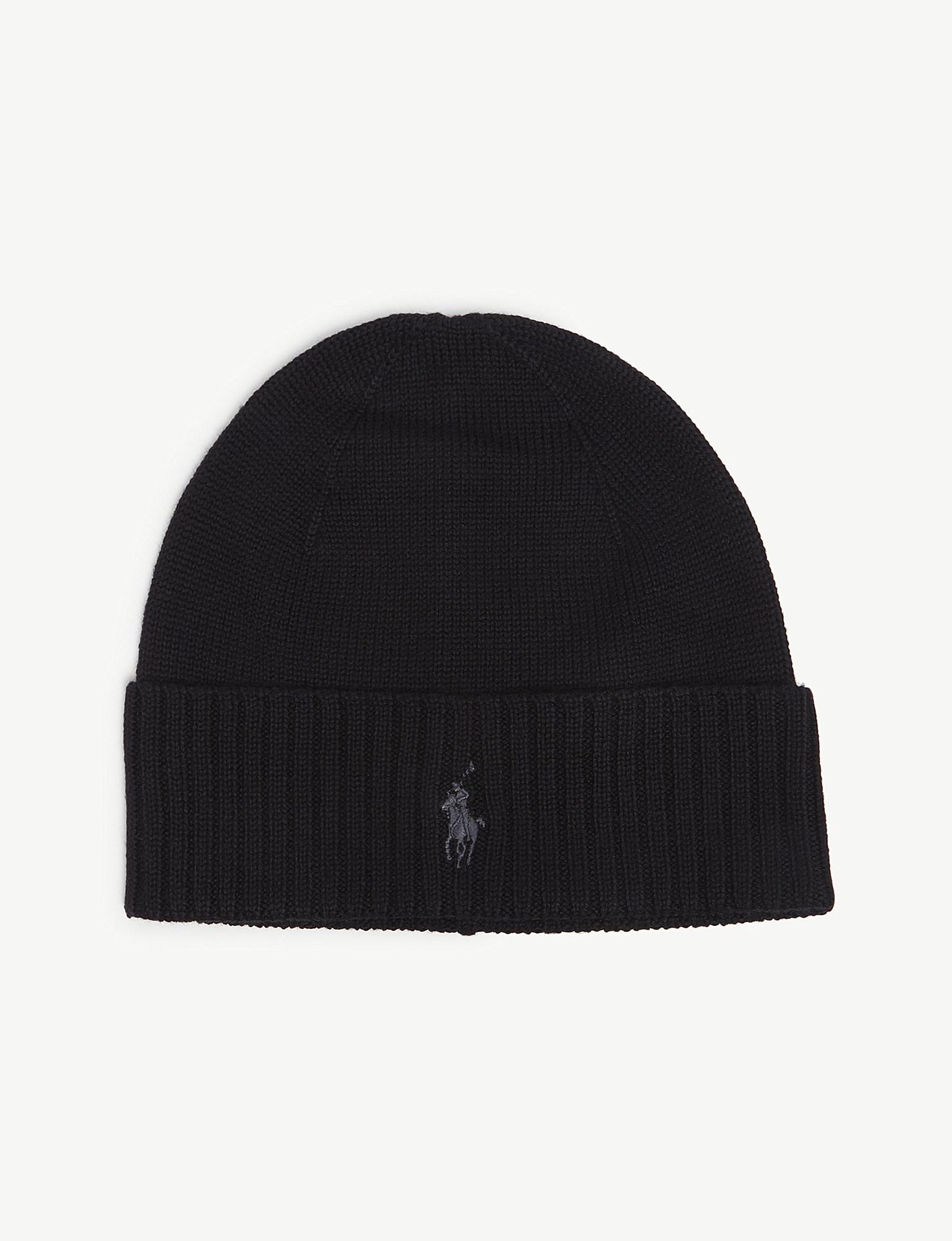 Ralph Lauren Polo Beanie Hat Wool Black Latvia, SAVE 52% - fearthemecca.com