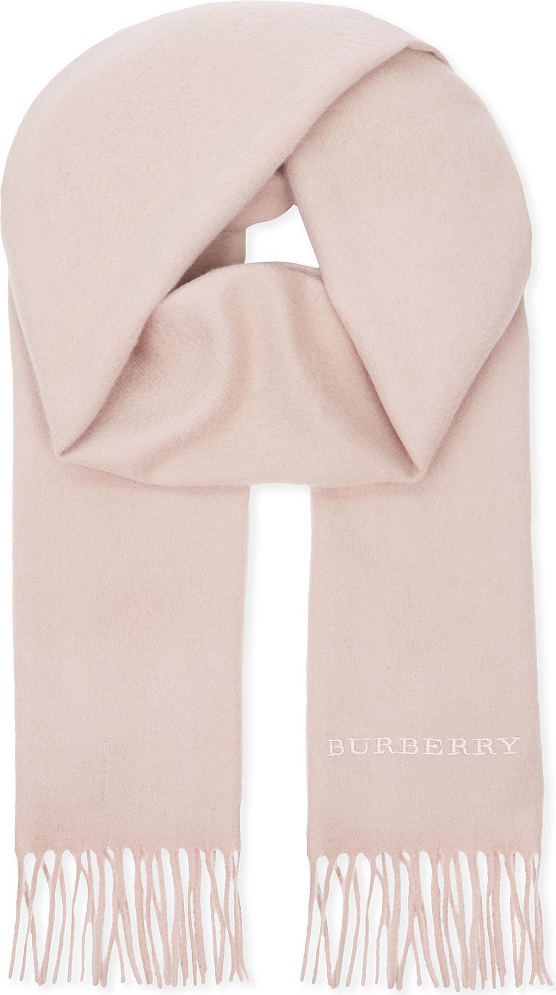 burberry scarf cashmere pink