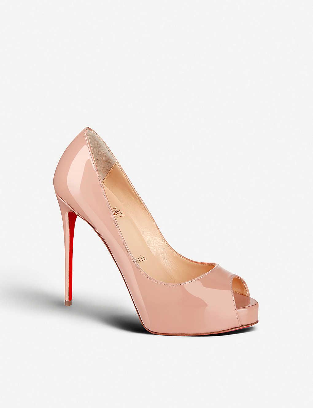 Very Prive Patent Peep-Toe Pumps 