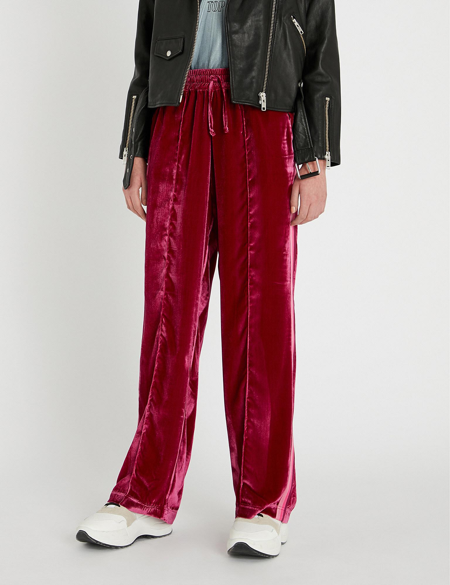 trousers with red side stripe
