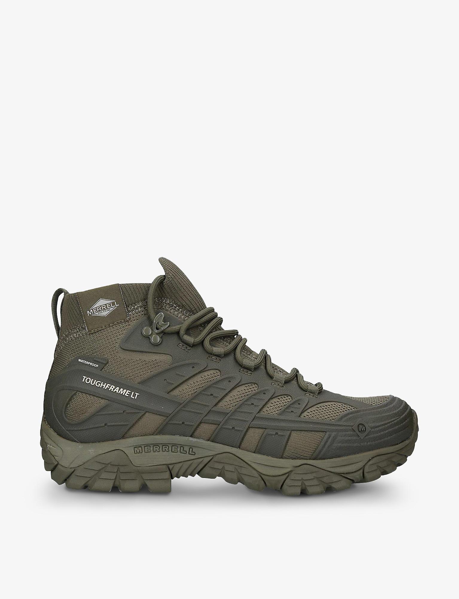 Merrell Moab Velocity Tactical Waterproof Hiking Boots in Green for Men ...