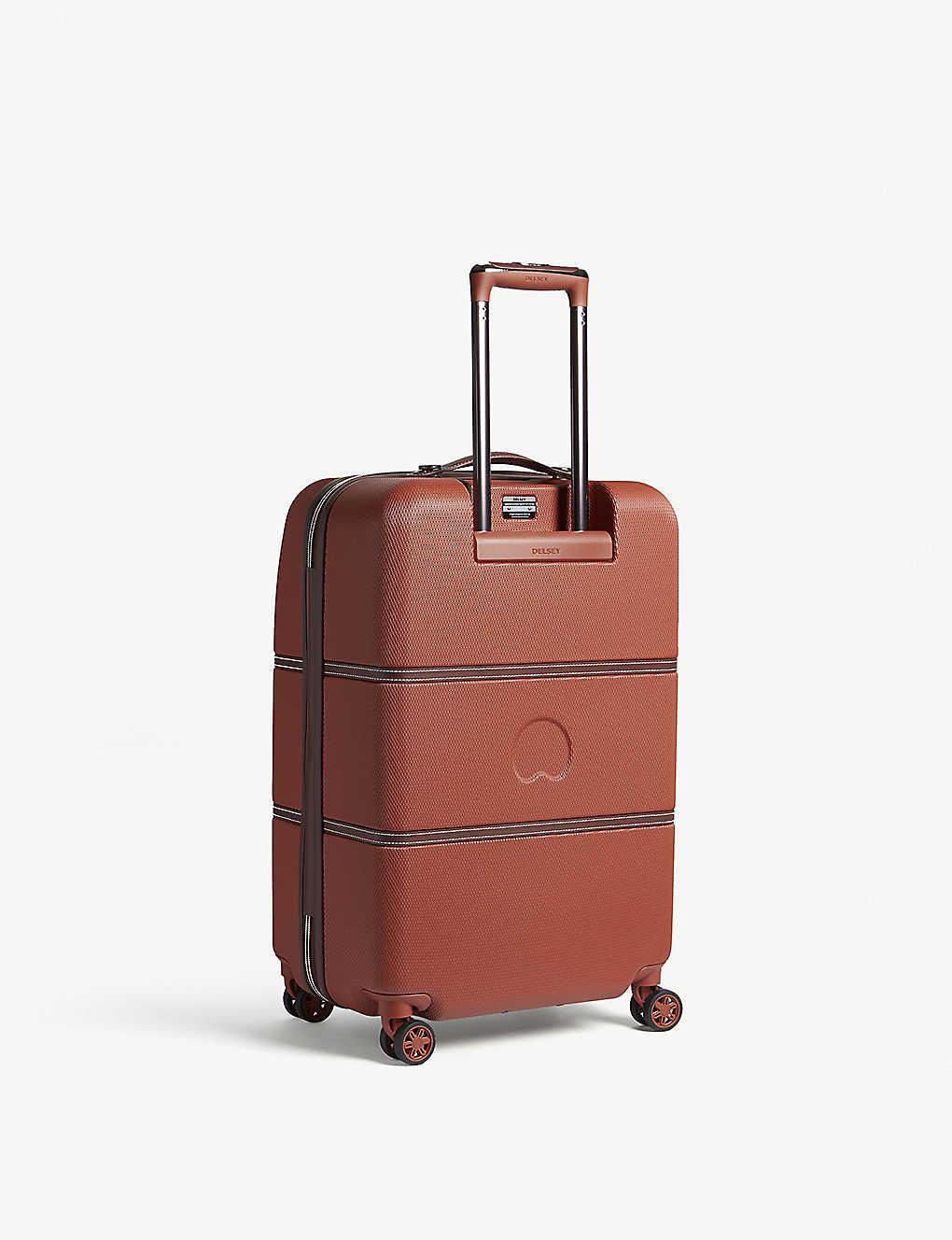 Delsey Terracotta Stripe Orange Chatelet Hard Four Wheel Suitcase | Lyst