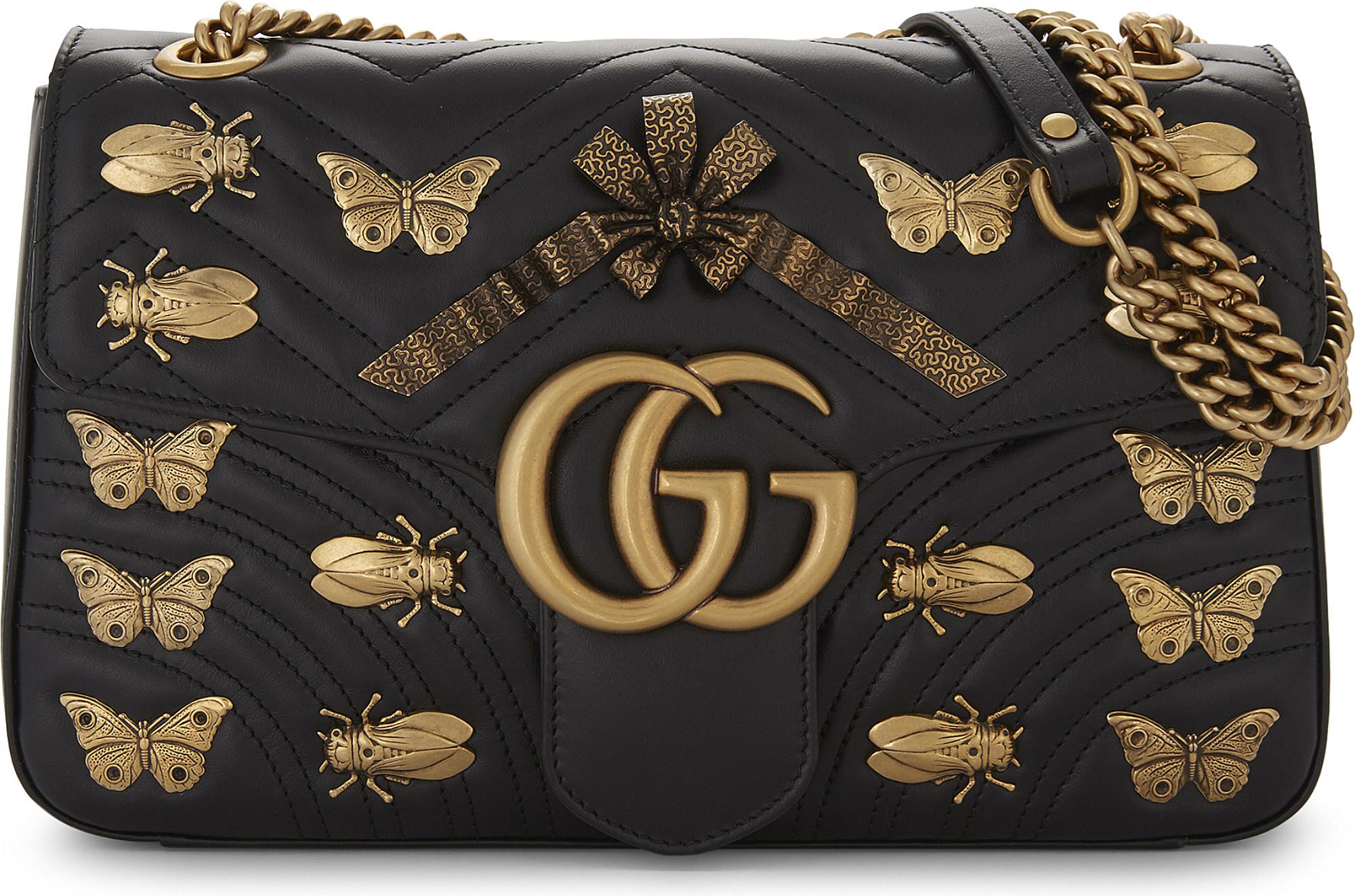 gg marmont animal studs mini bag