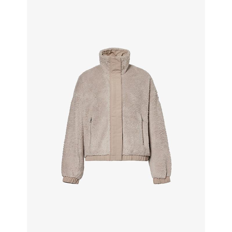 Vuori Shearling-texture Relaxed-fit Recycled Polyester-blend Jacket
