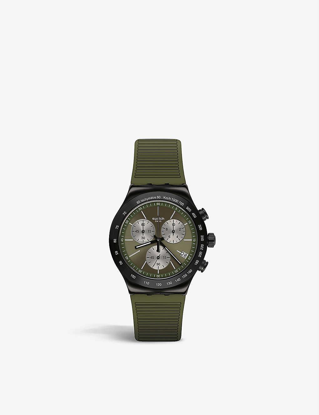 Swatch Felt Yvb411 Jungle Snake Pvd in Green for Men | Lyst