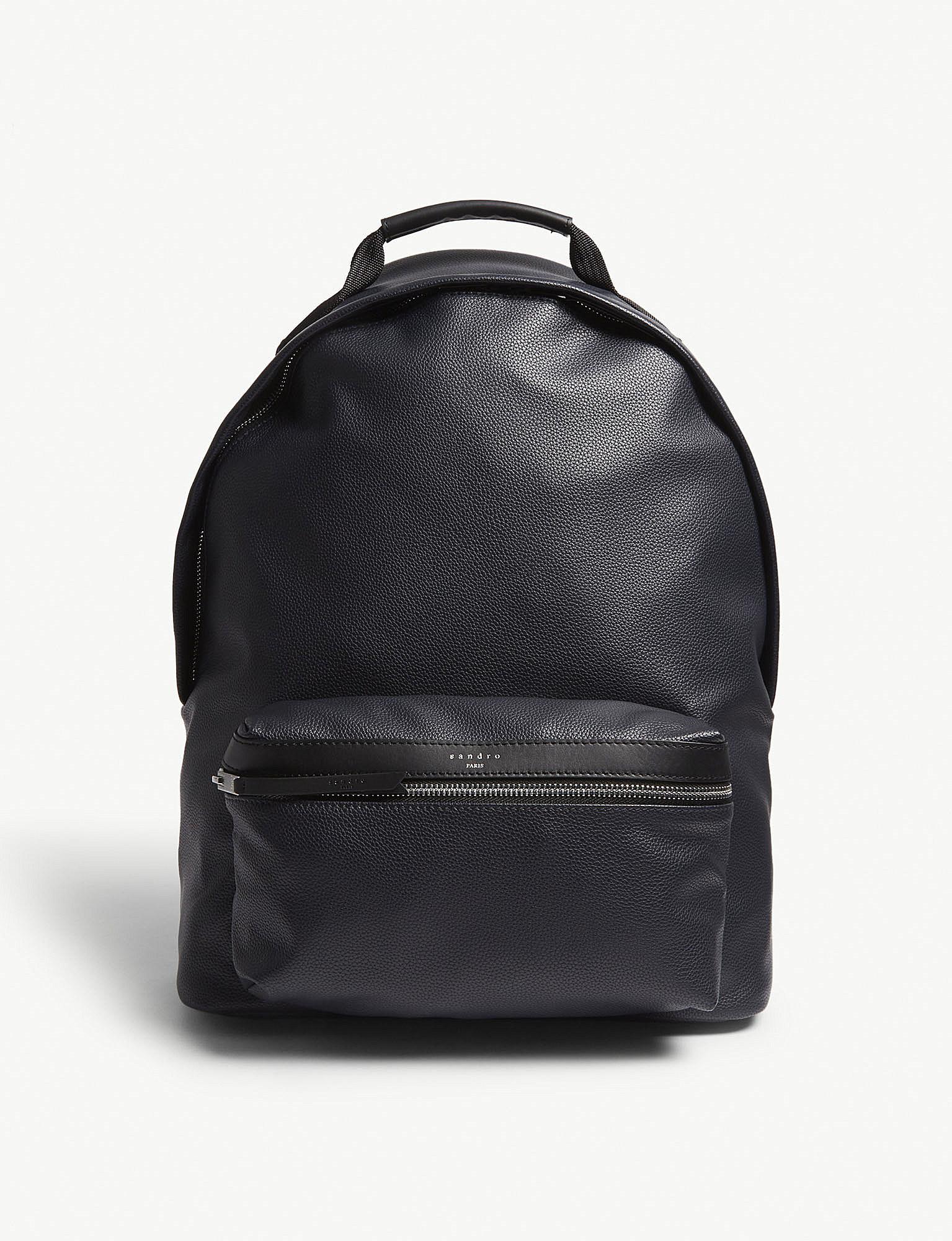 sandro leather backpack
