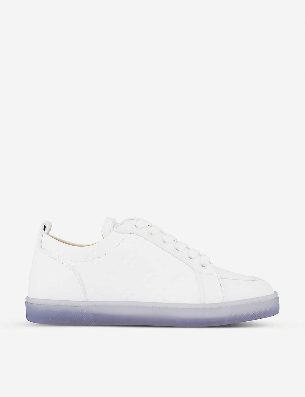 Christian Louboutin Rantulow Logo-embossed Leather Trainers in 