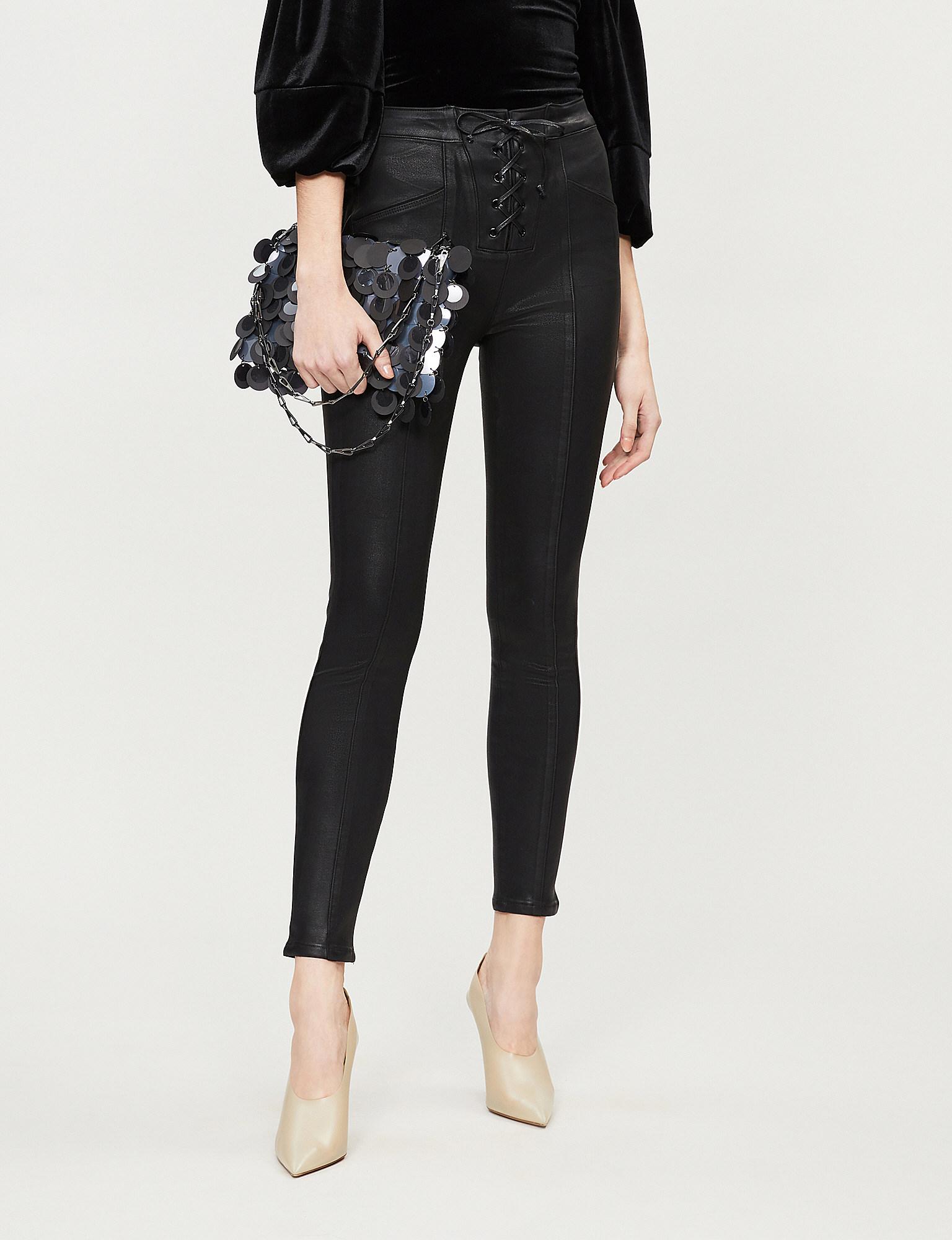 good american waxed jeans