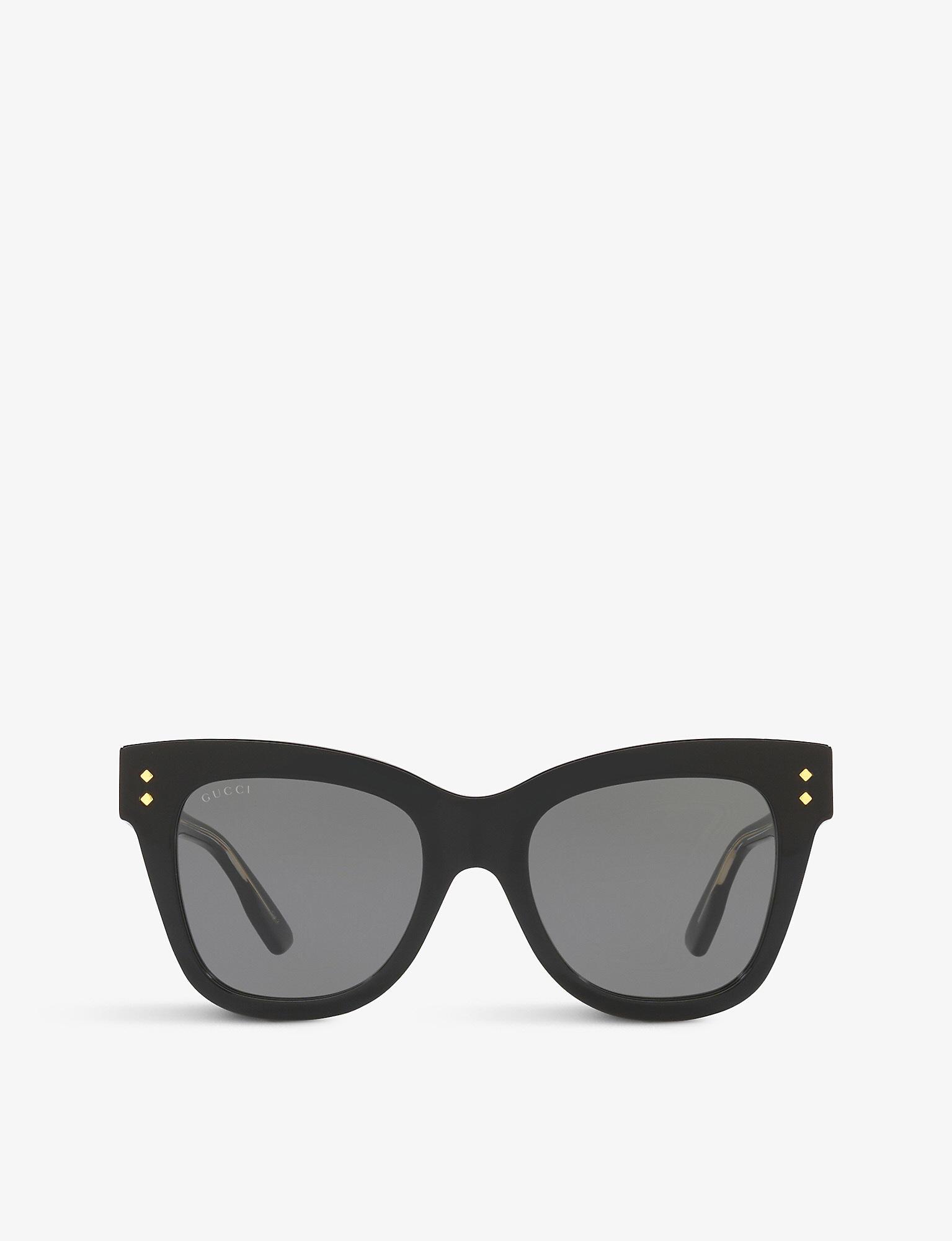 Gucci GG1082S Cateye Acetate Sunglasses in Black Lyst Canada