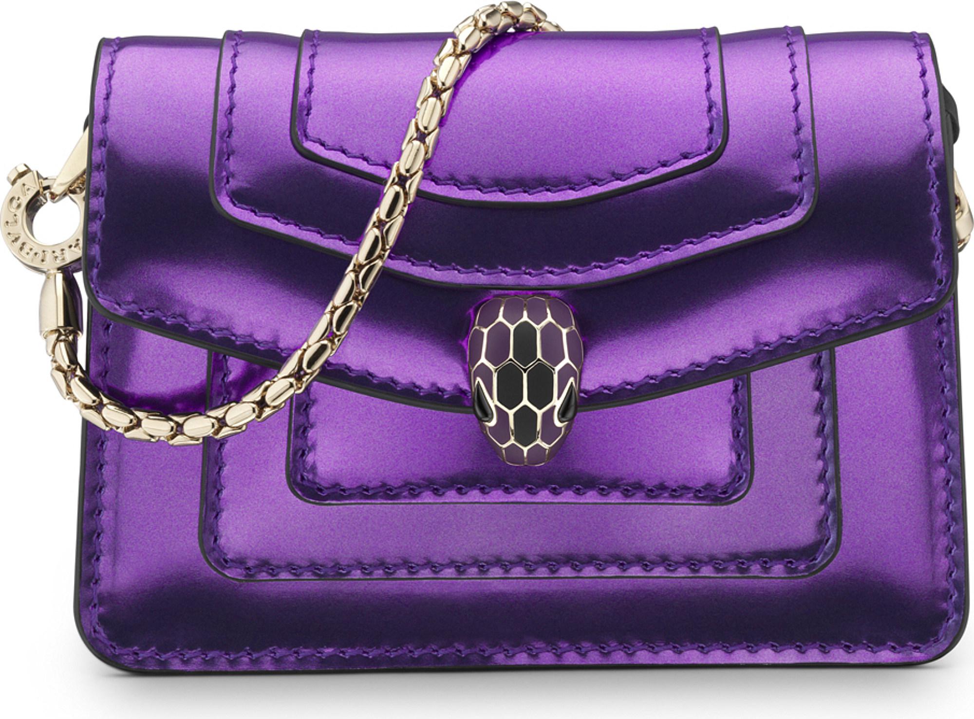bvlgari purple bag